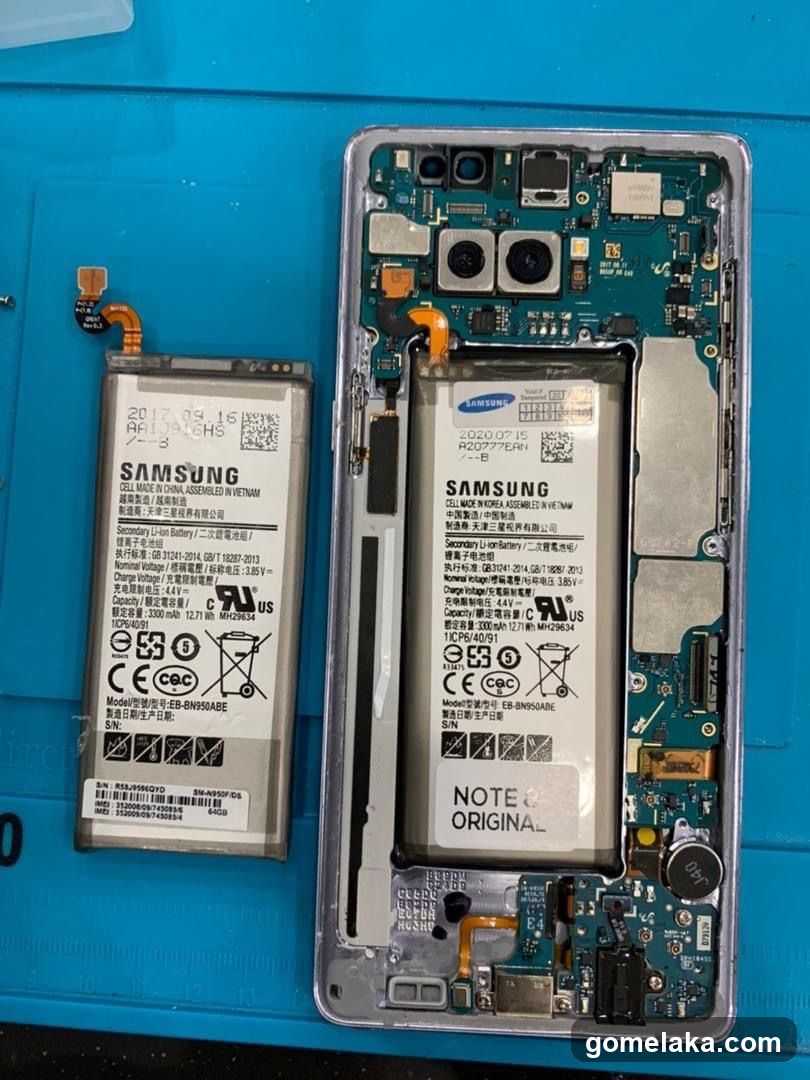 Samsung Phone Battery and Internal Components