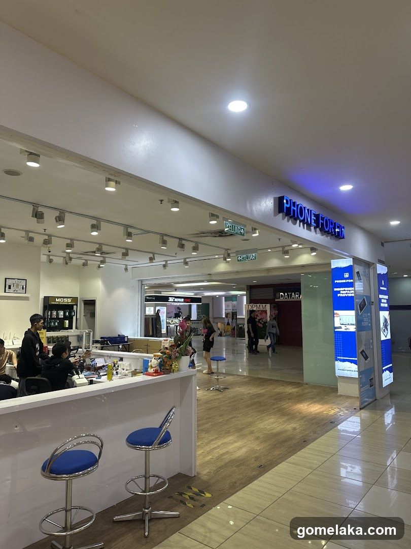 Interior of a retail store
