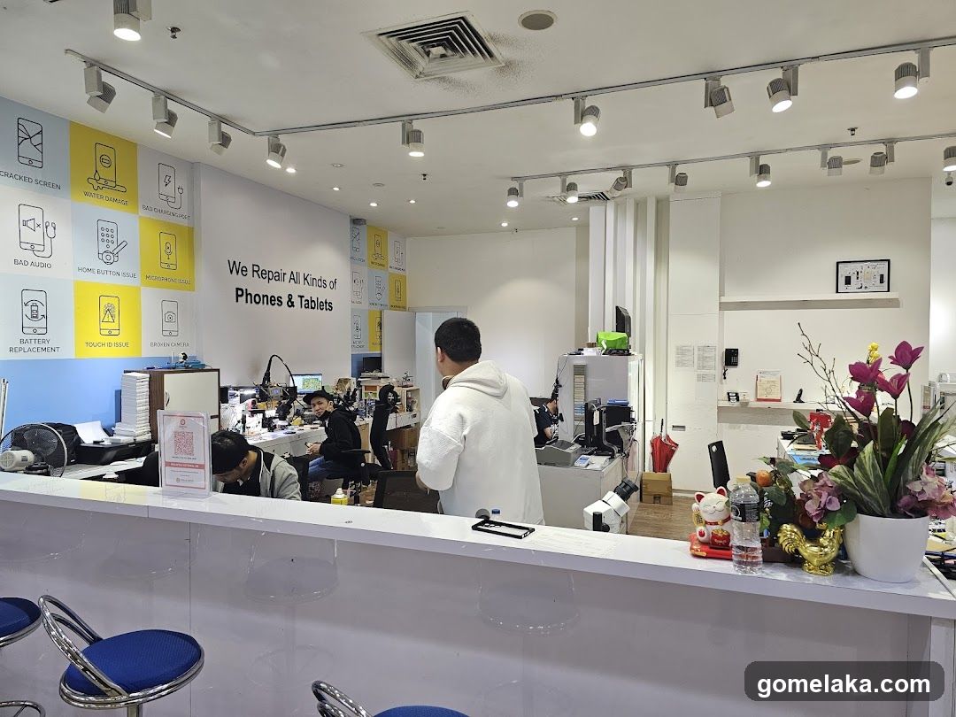 Phone and Tablet Repair Shop Interior