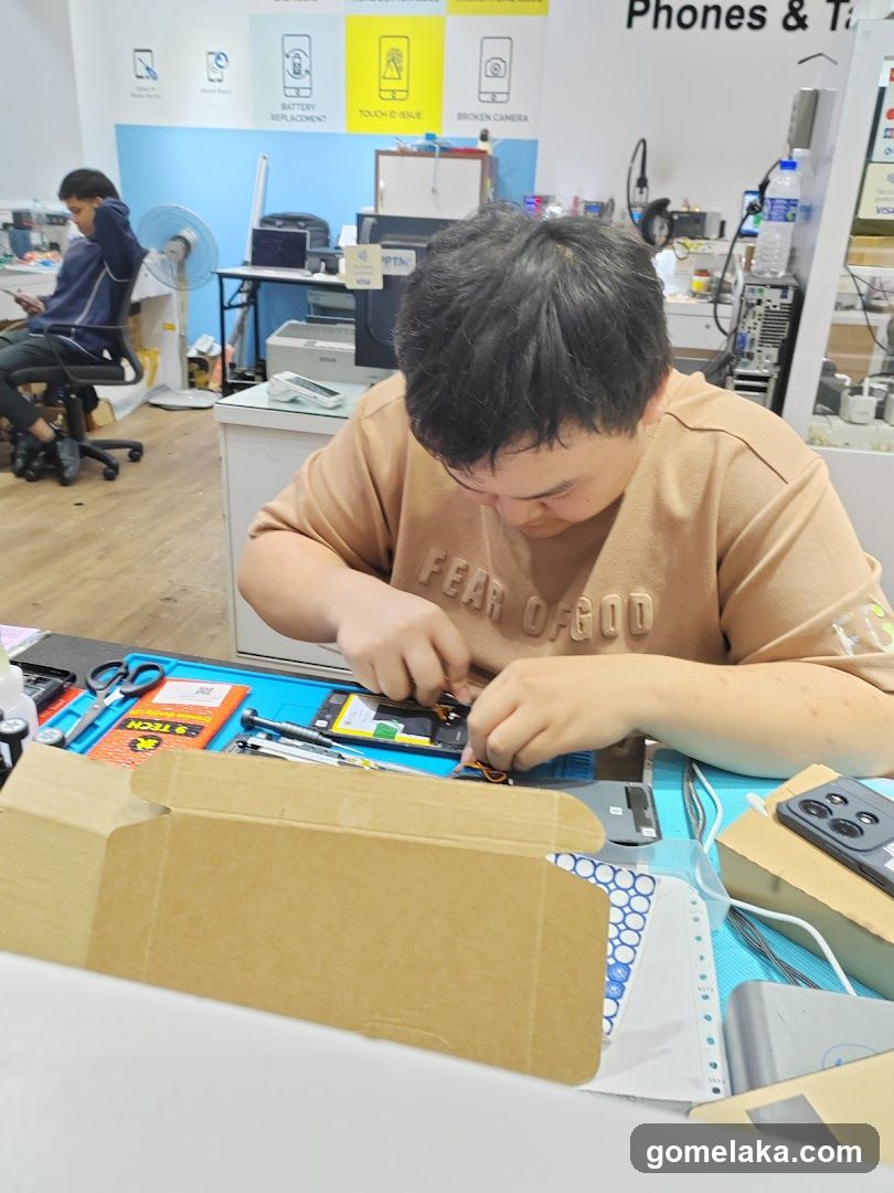 Phone Repair Shop Interior