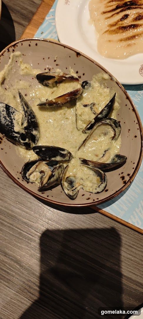 Seafood Dish on Table