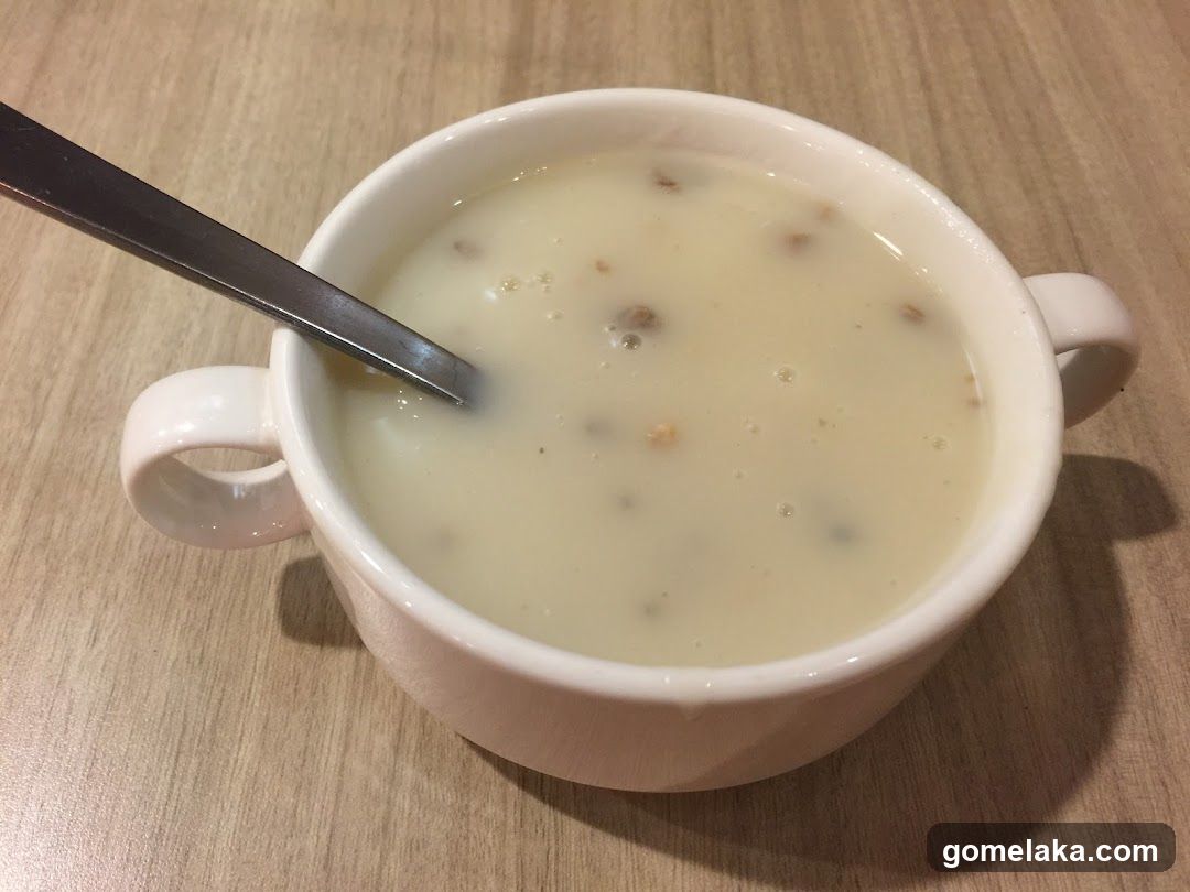 Soup in a bowl