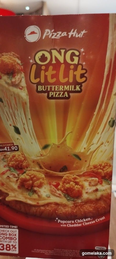 Pizza Hut Ong Lit Lit Buttermilk Pizza Box