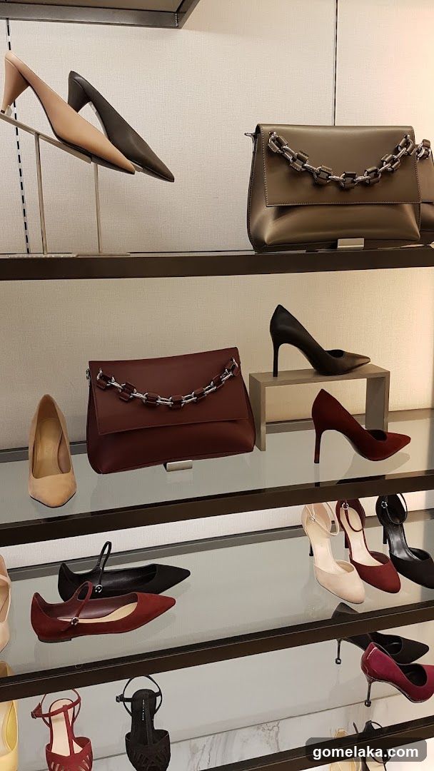 Interior Display of Luxury Footwear and Handbags