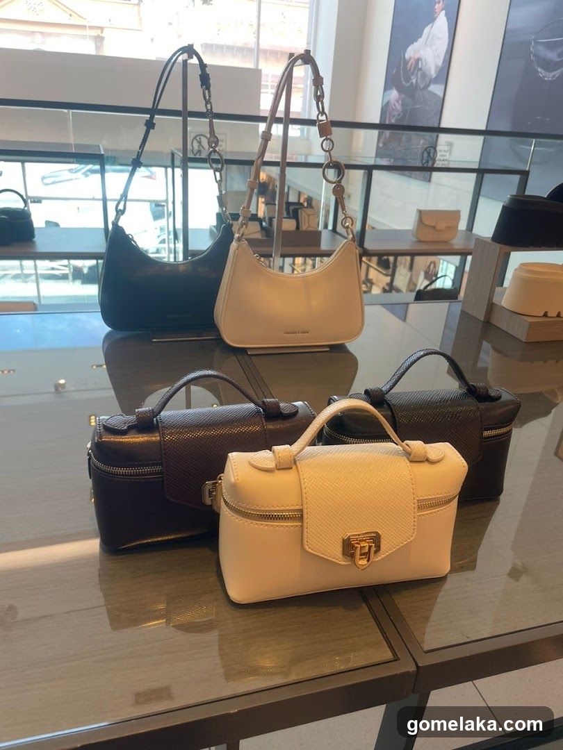 Handbag Display in Retail Store