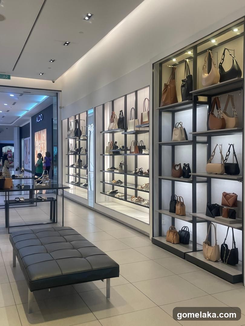 Interior of a retail store