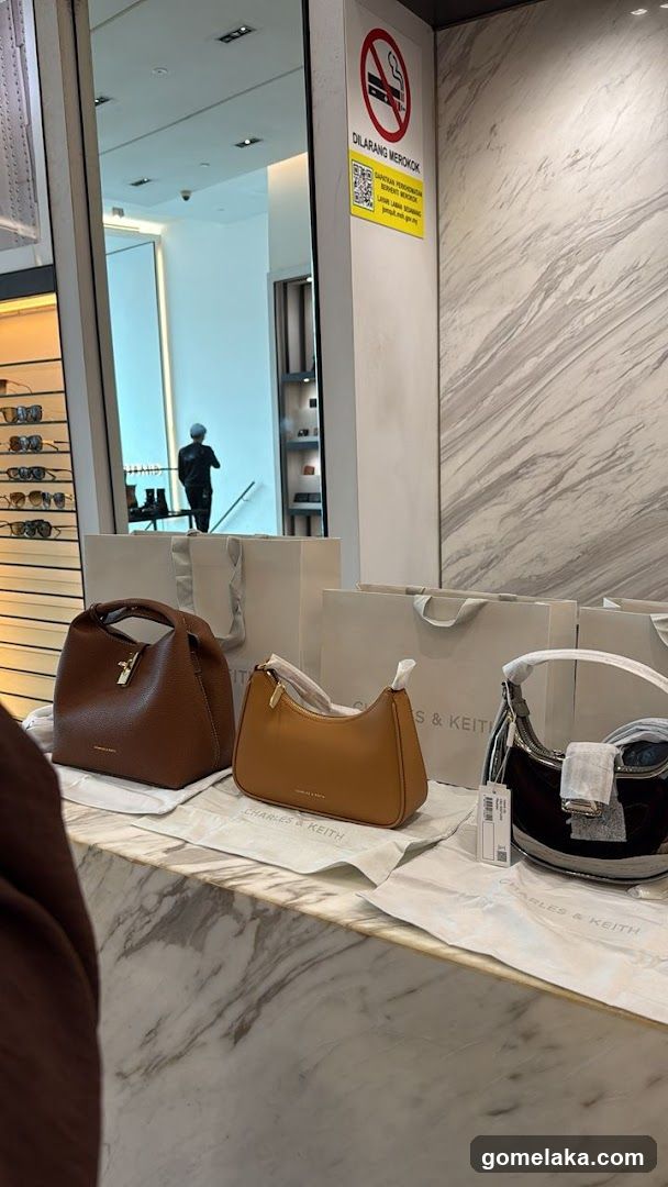 Interior Display of Handbags
