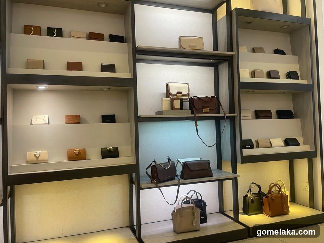 Interior Display of Handbags and Wallets