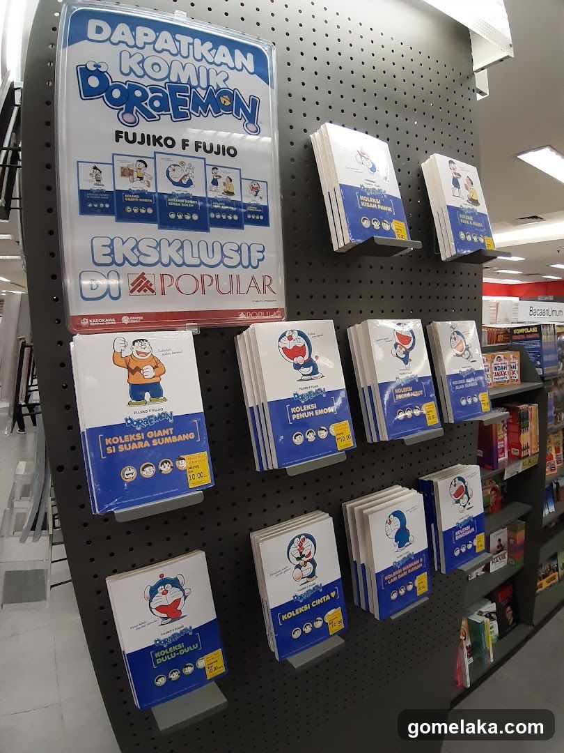 Doraemon Comic Display in Bookstore