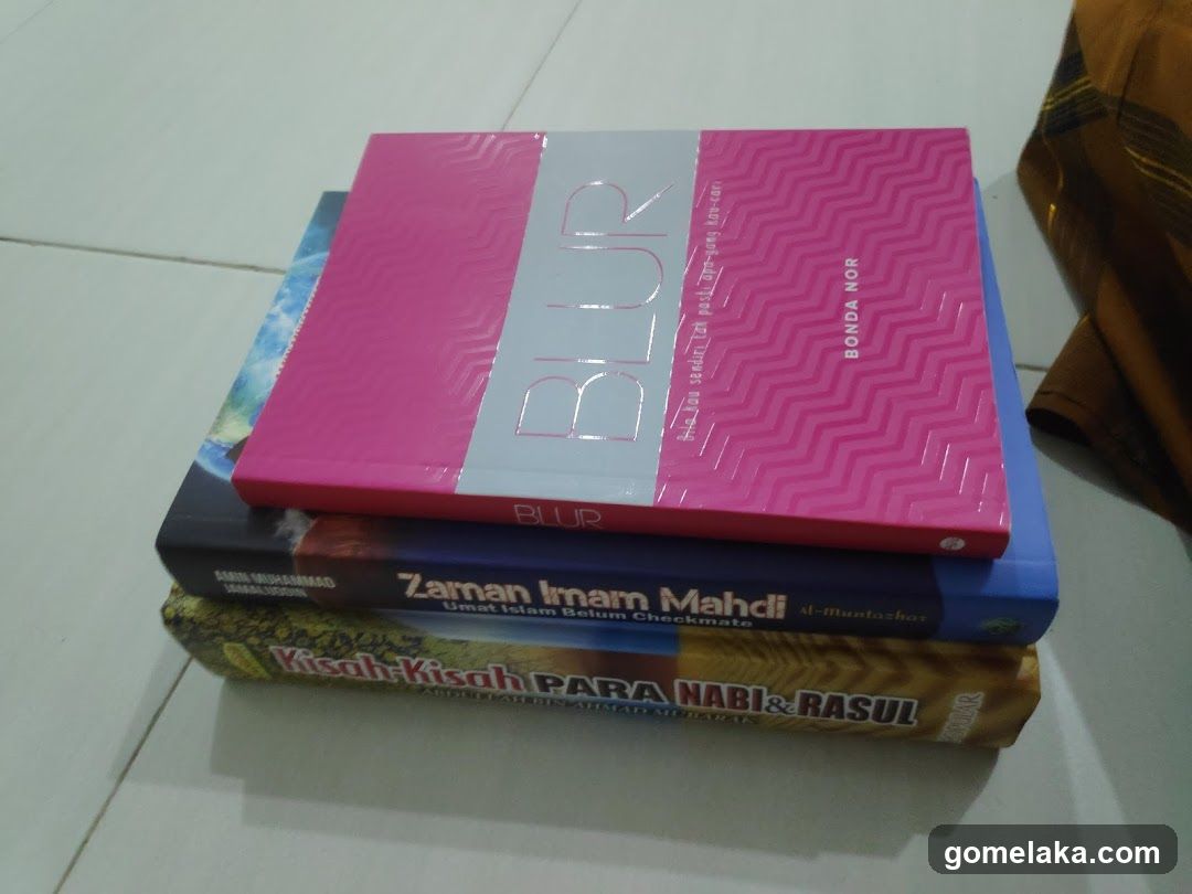 Stack of Books on Floor