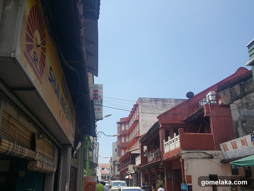 Street View with Shopfronts and Buildings