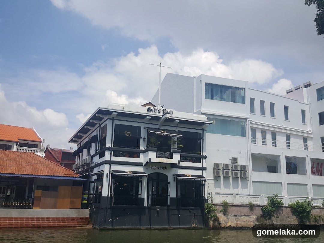 Building exterior along river