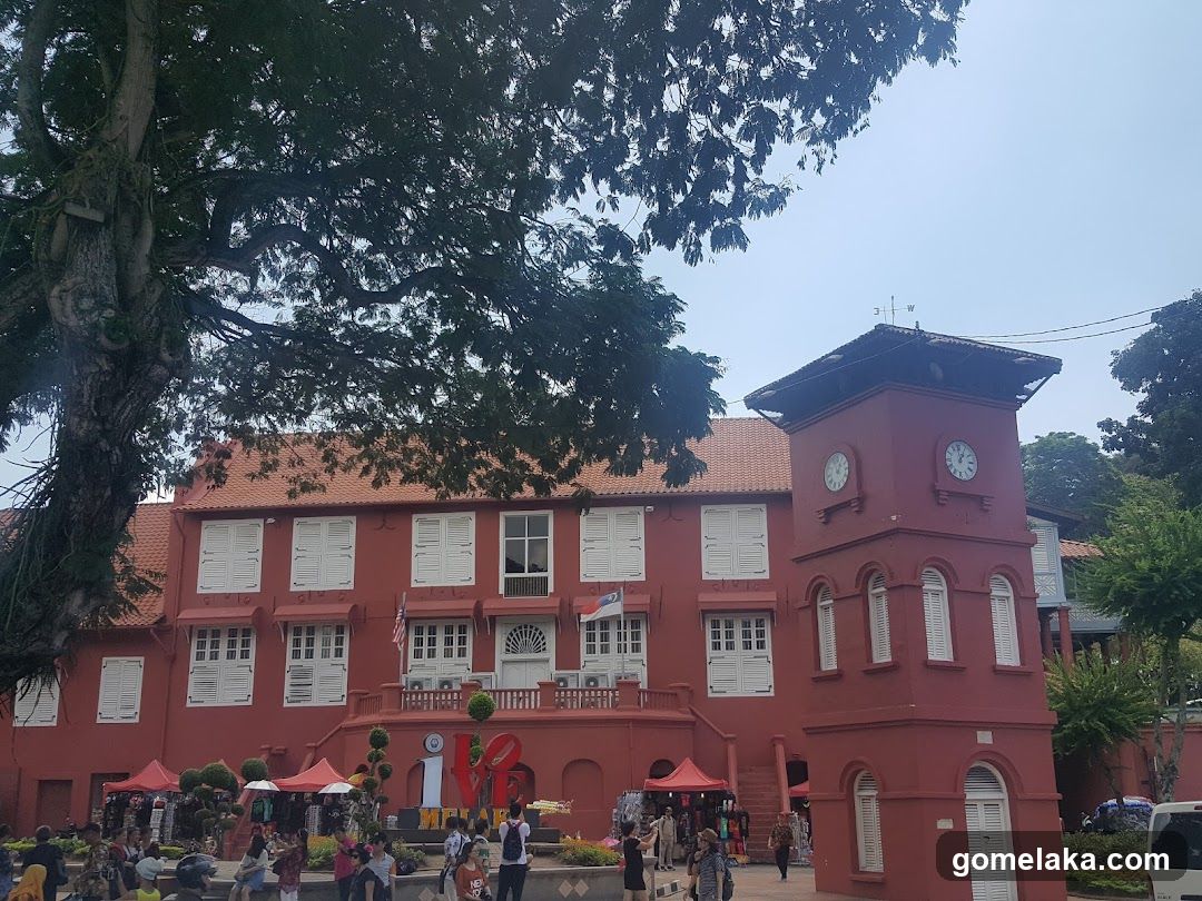 Red Building with Clock Tower