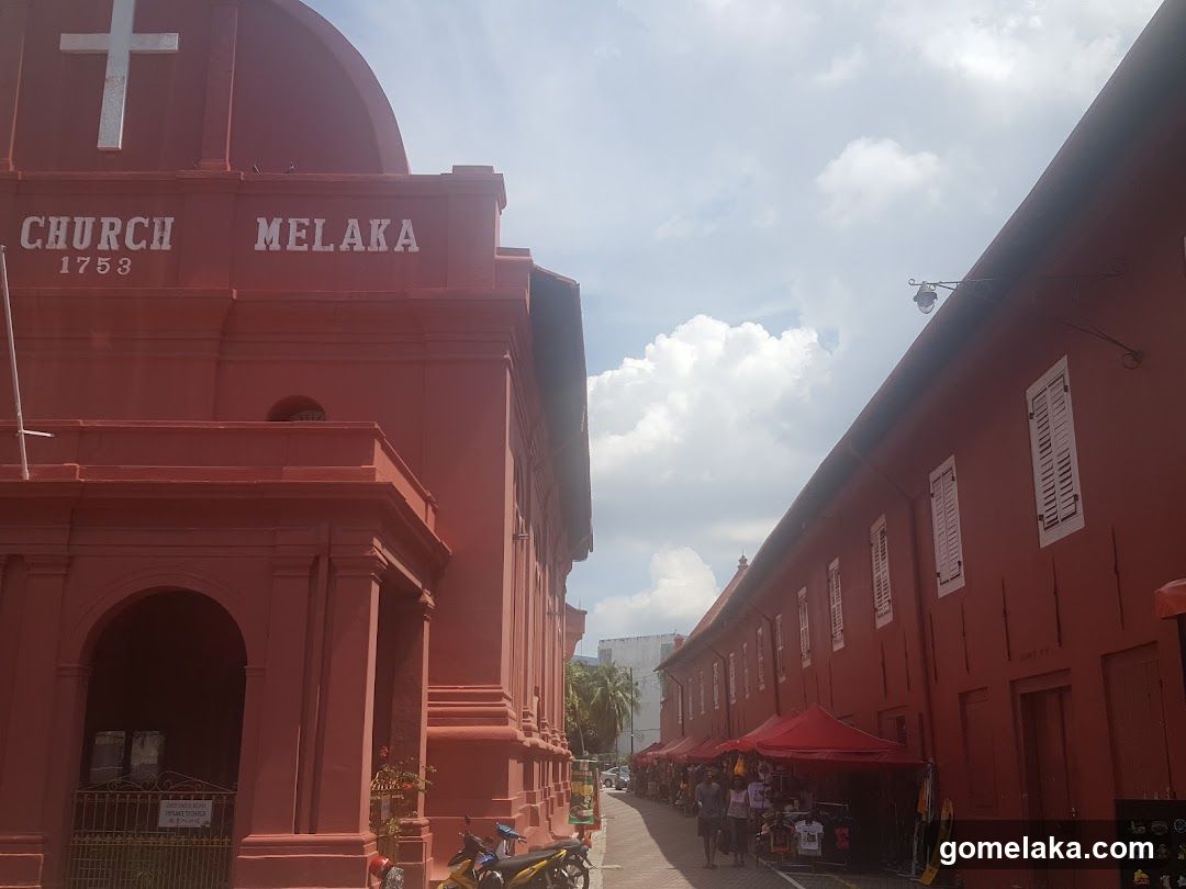 Melaka Church and Adjacent Street Scene