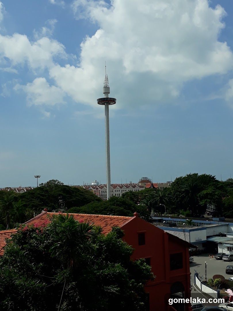 Urban landscape with tower and buildings