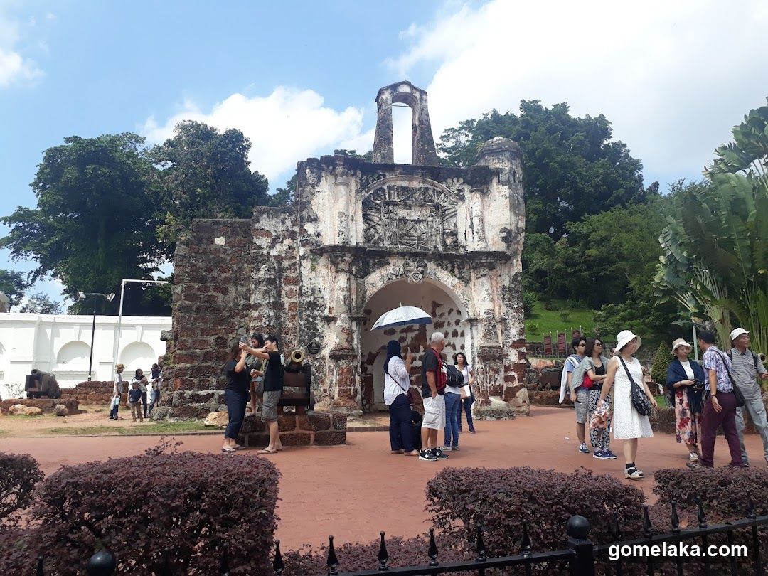 Historic Ruins with Tourists
