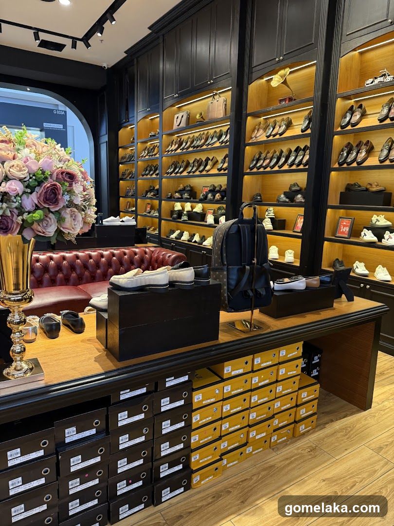 Interior Shoe Store Display
