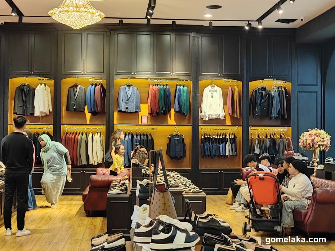 Interior of a clothing store