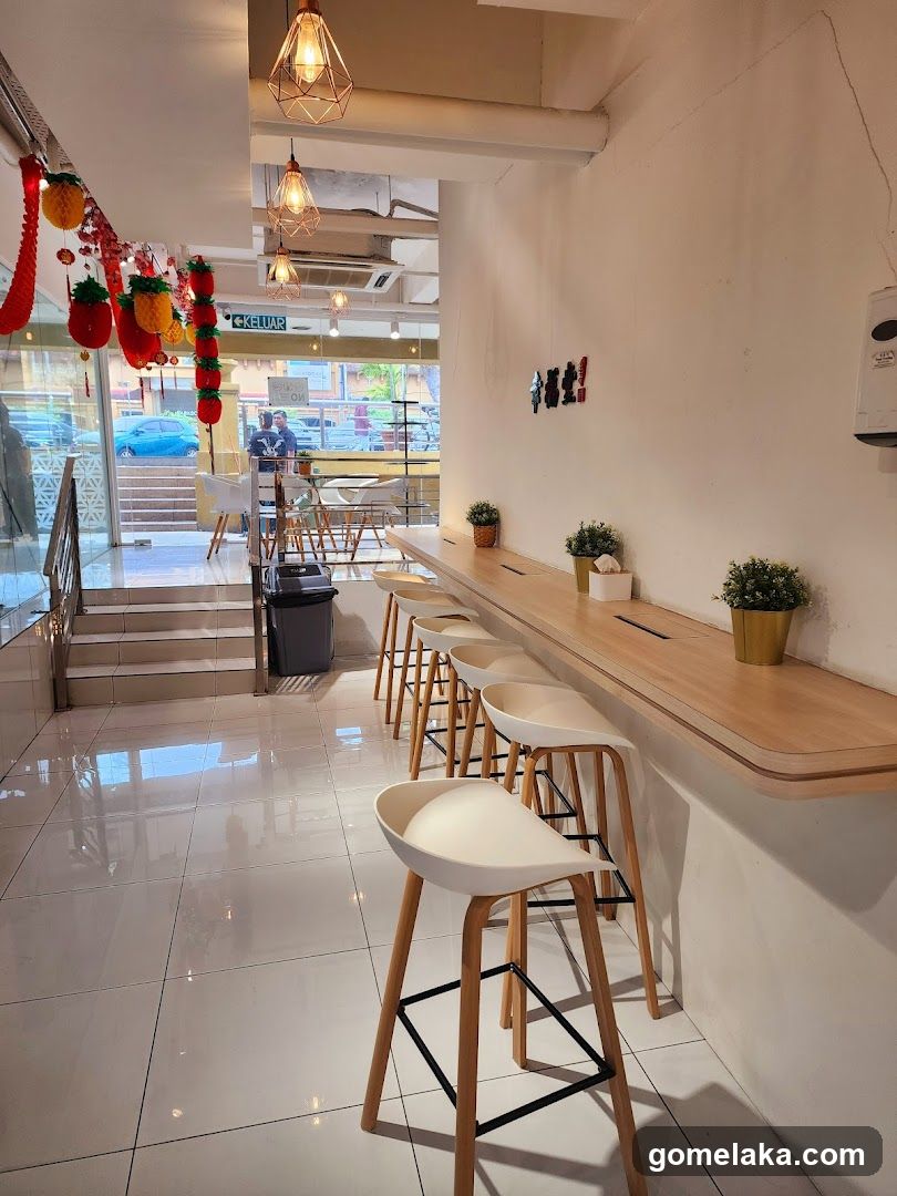 Interior of a café or eatery