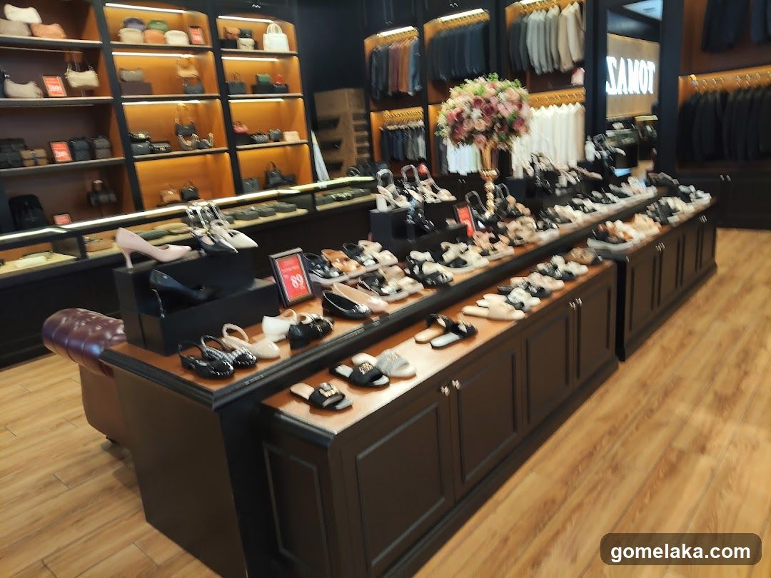 Interior Shoe Store Display