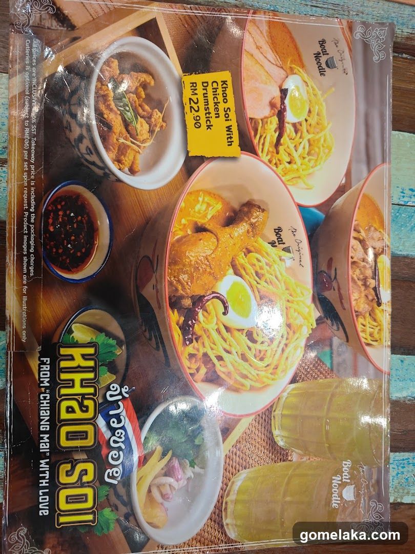 Khao Soi Menu Advertisement