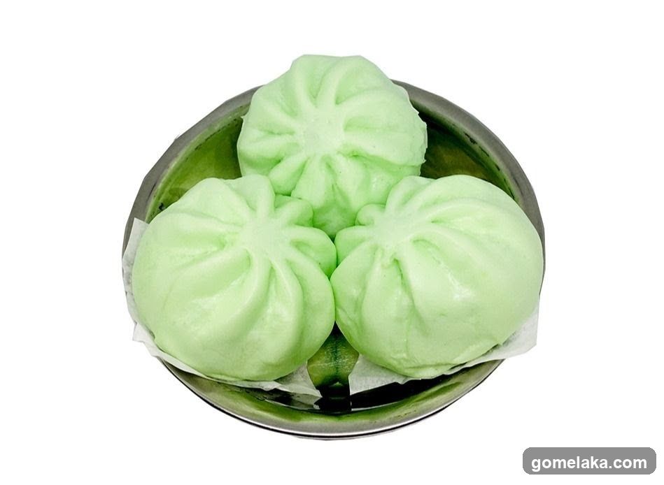Green Buns in Bowl