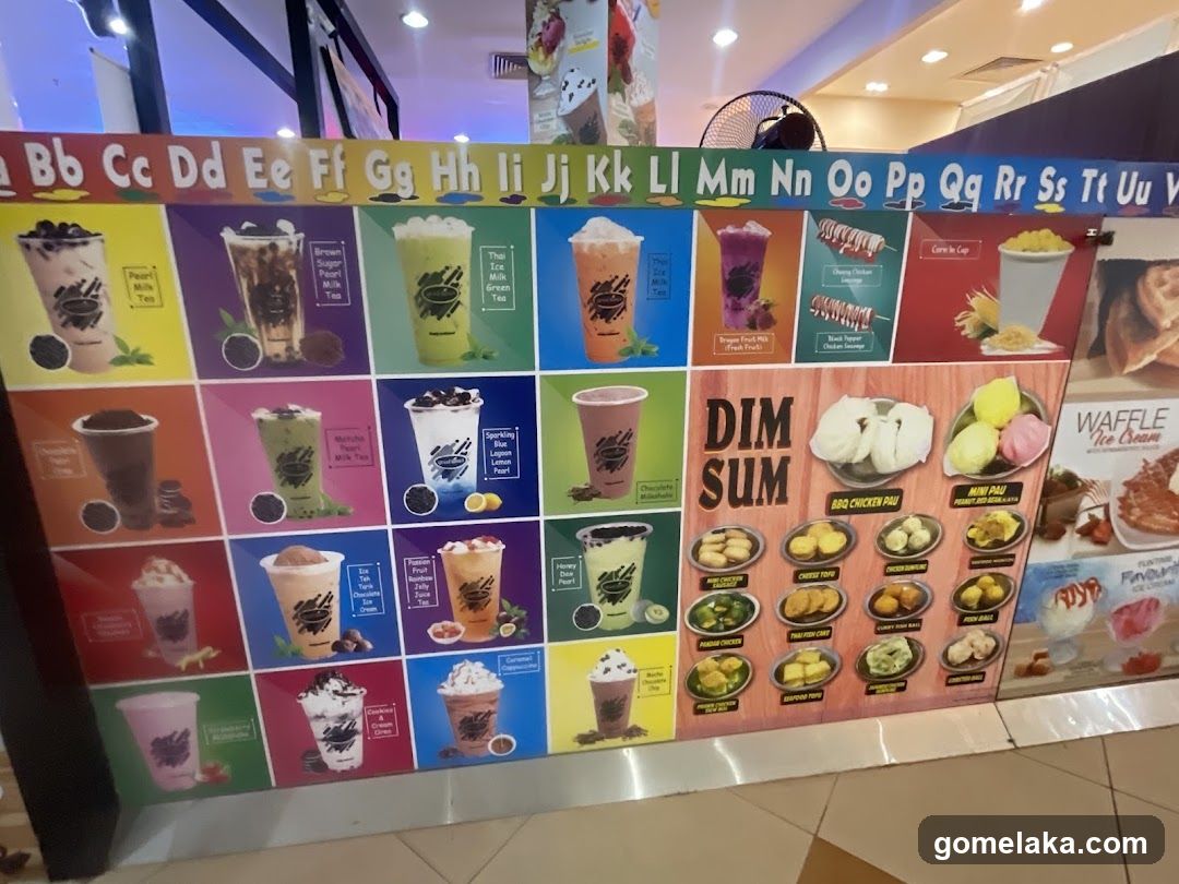 Tea and Dim Sum Menu Board
