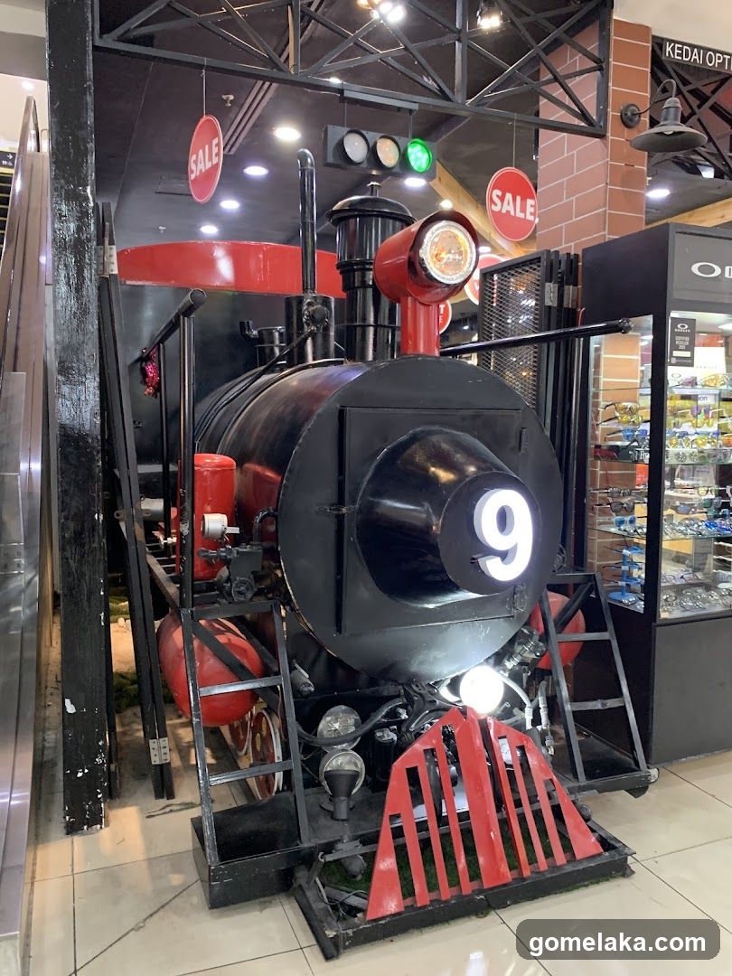 Interior Display of a Model Train