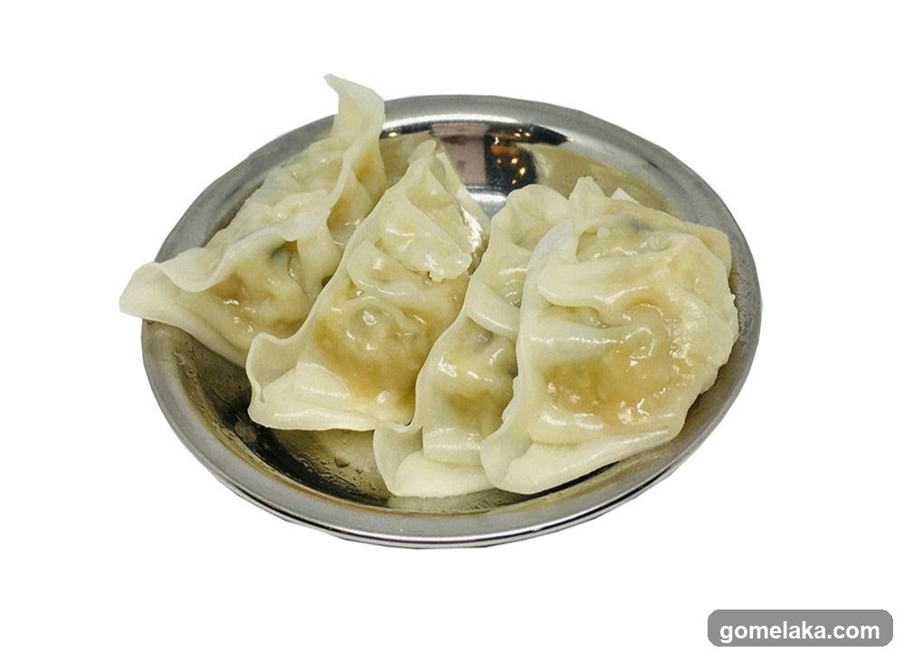 Dumplings on a Plate