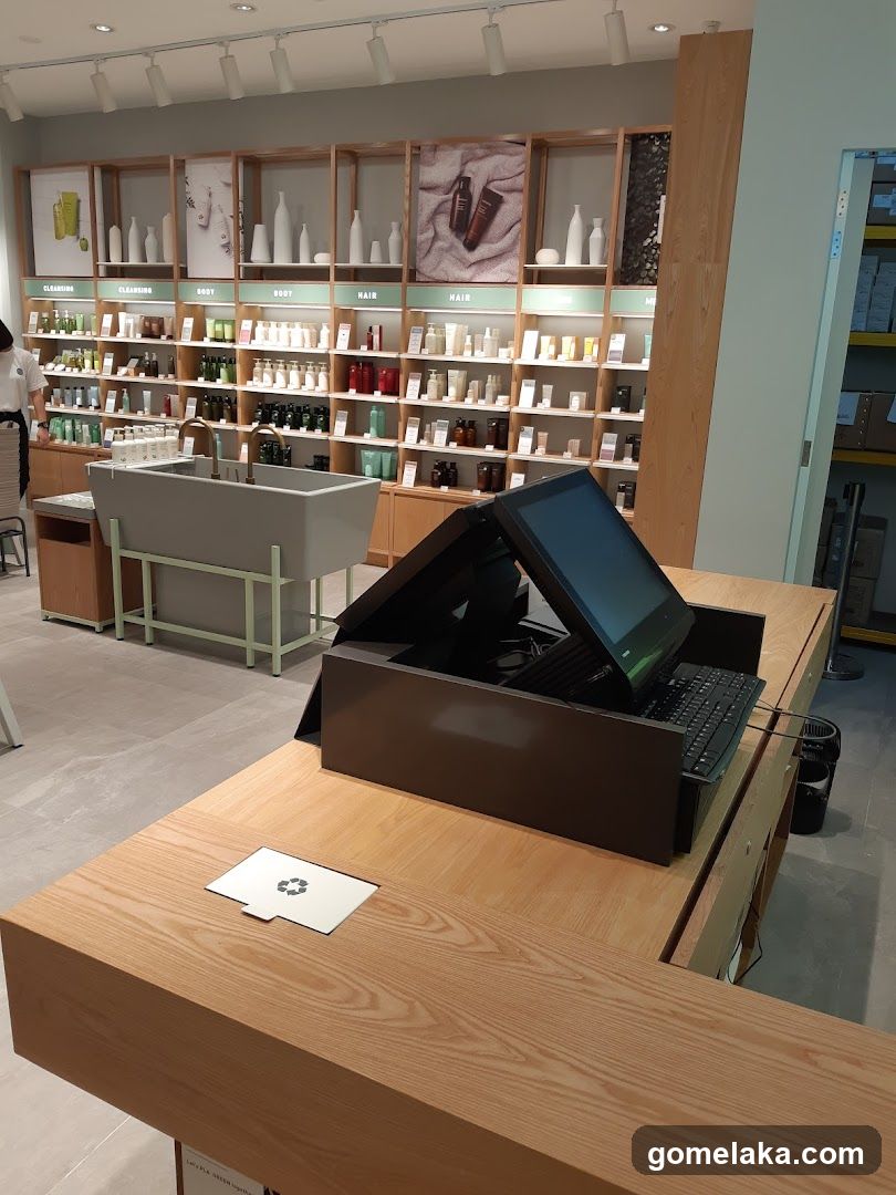 Interior of a retail store
