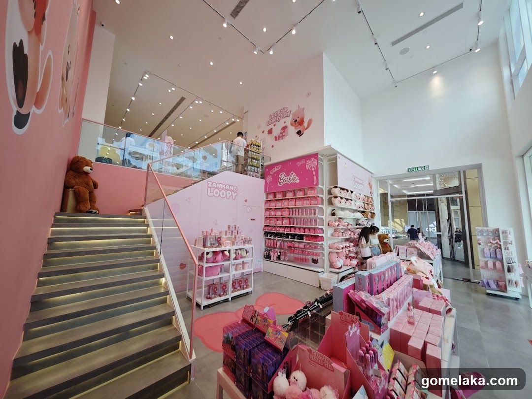 Pink-themed retail interior