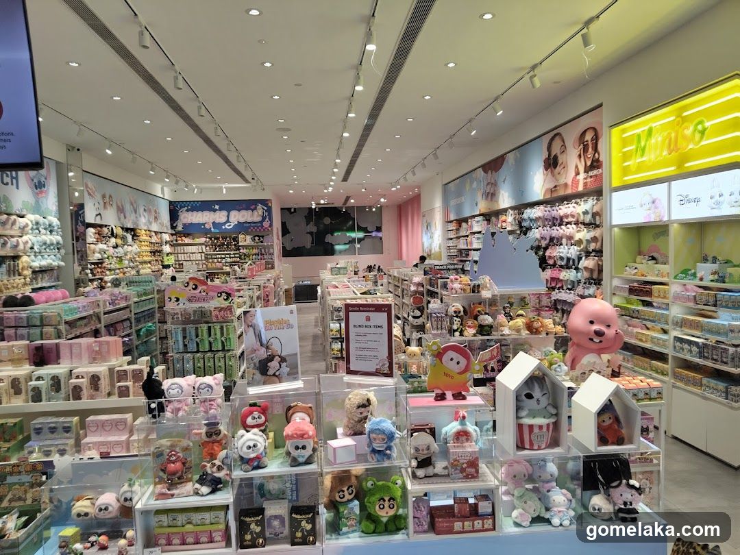 Interior of a toy and merchandise store