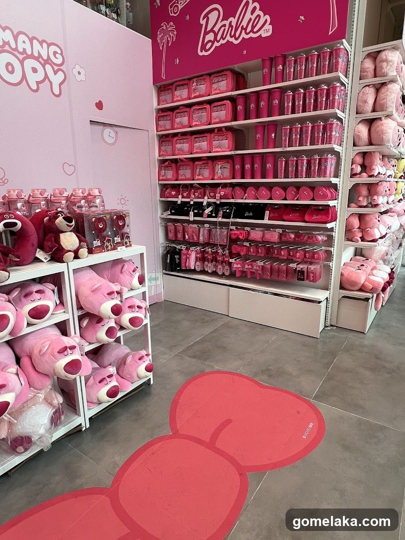 Pink-themed retail interior