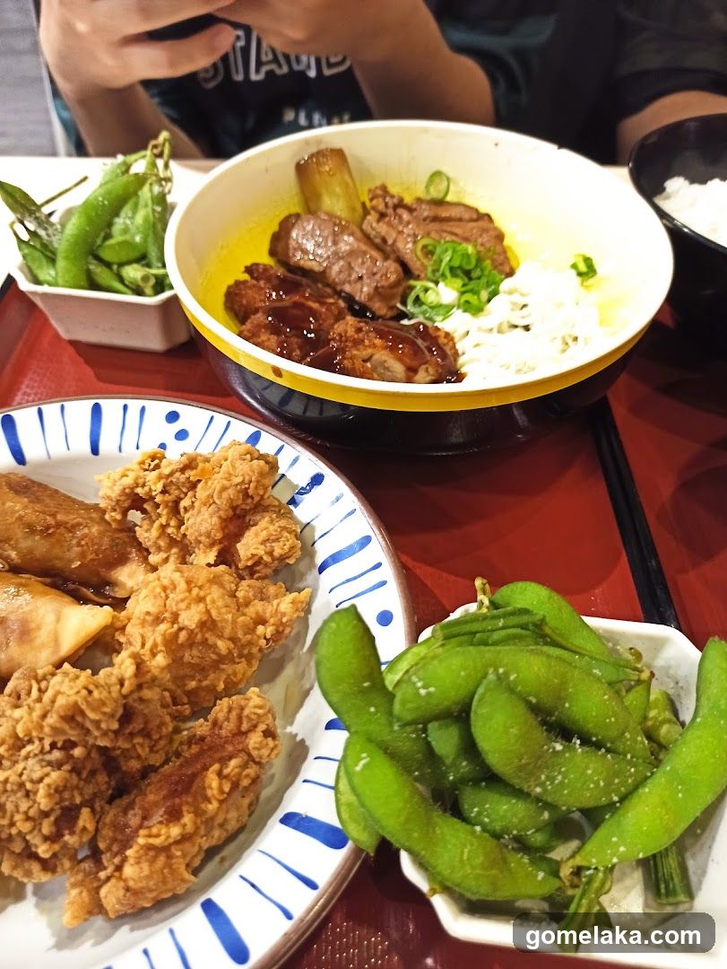 Dining Table with Food Items