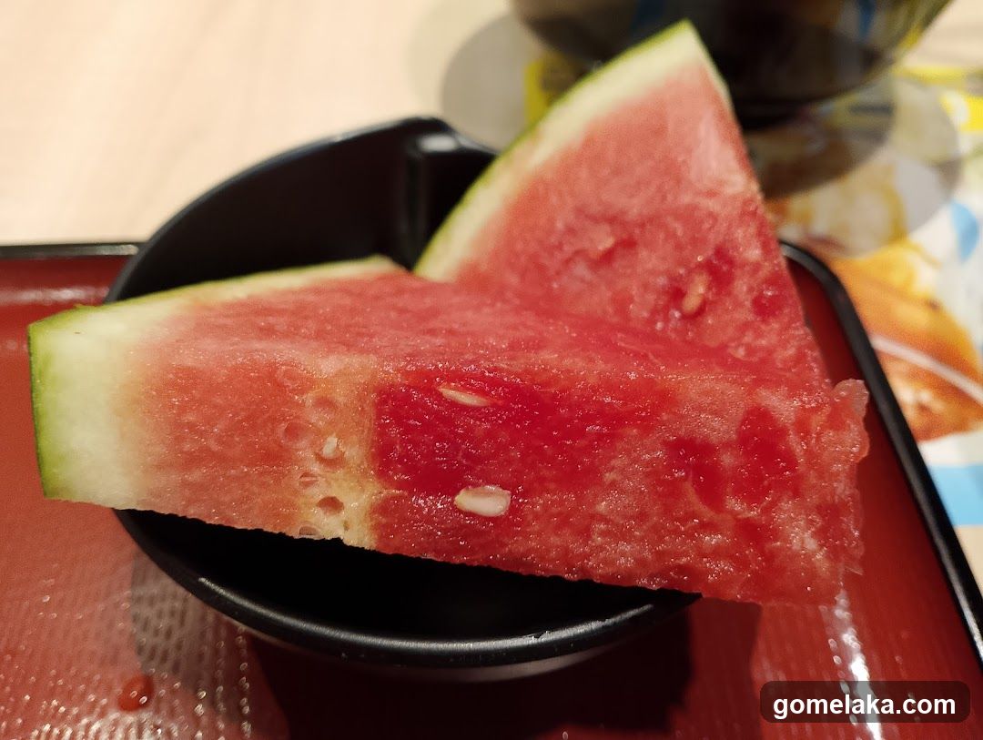 Watermelon slices in a bowl