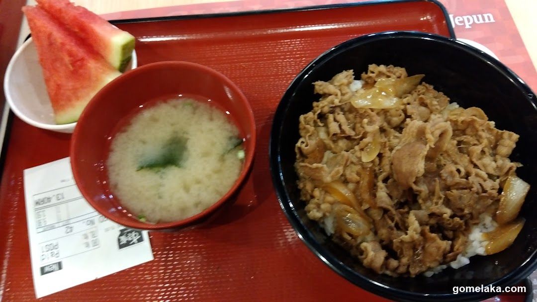 Meal served on red tray