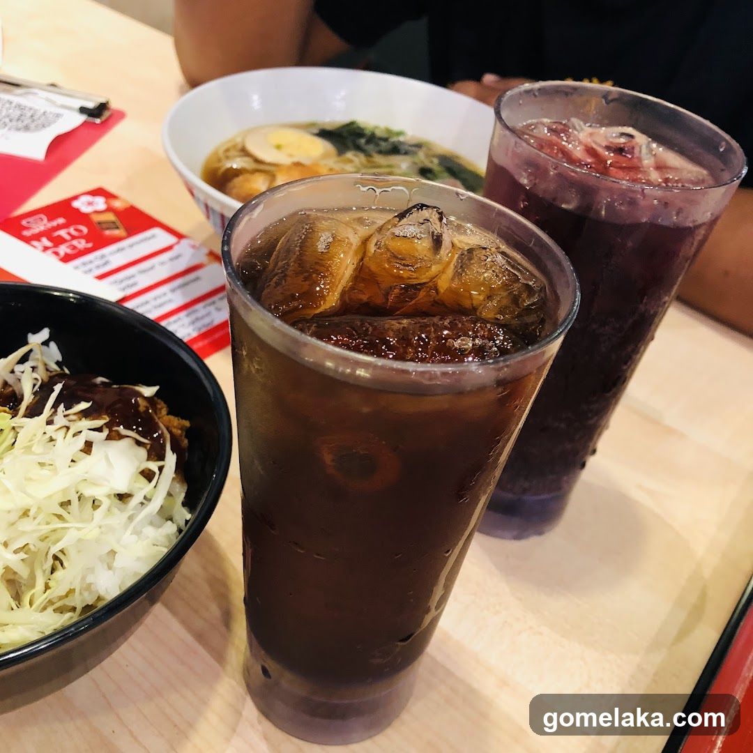 Dining Table with Food and Drinks