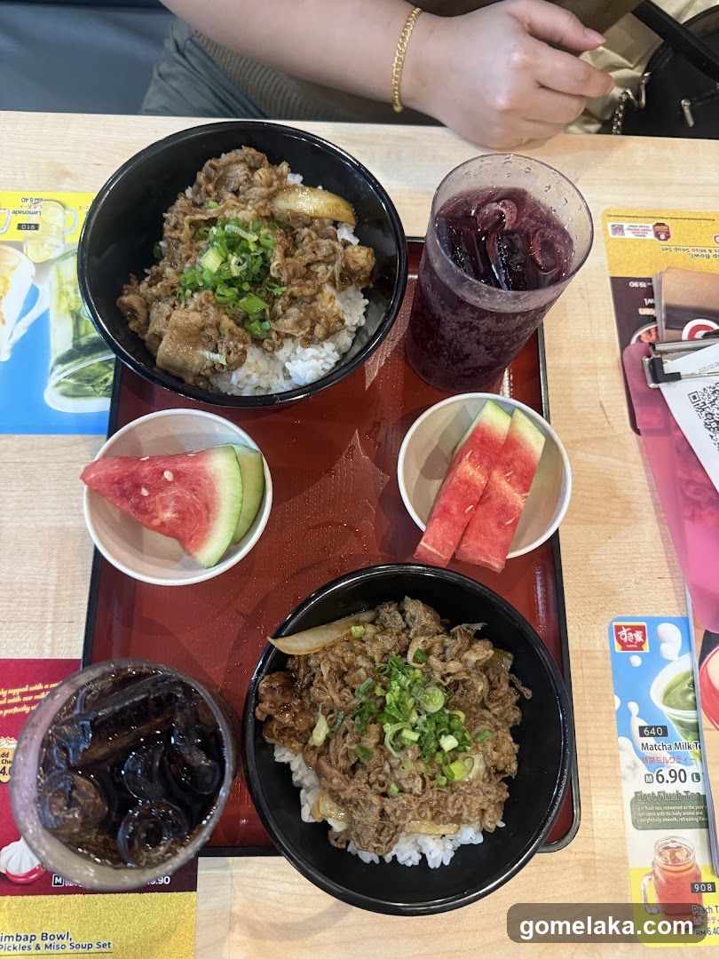 Food and Beverage Set on Tray