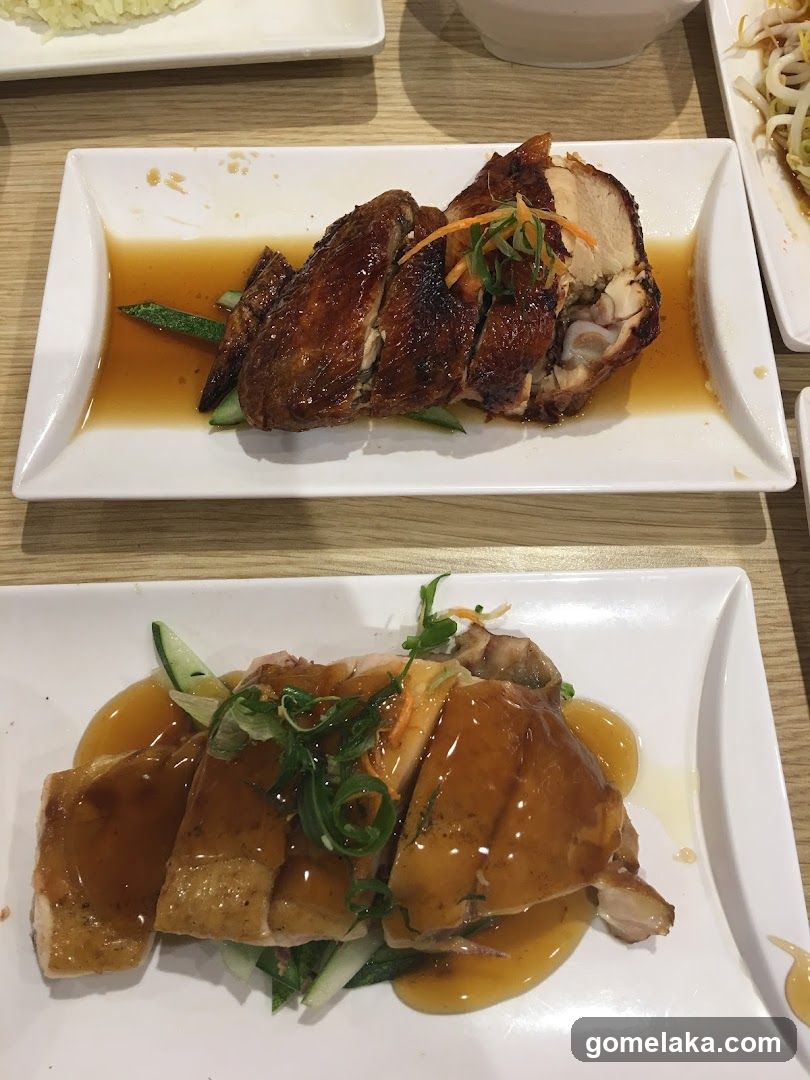 Dining Table with Roasted Chicken Dishes