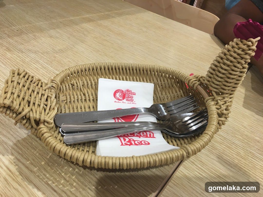 Table Setting at Chicken Rice Shop