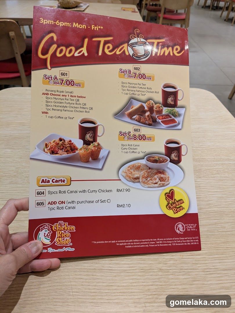 Handheld Menu at Restaurant