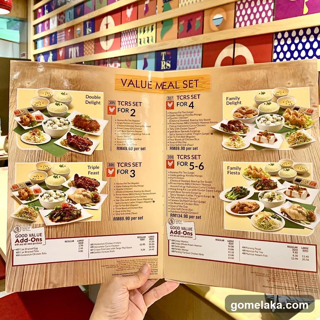 Value Meal Set Menu