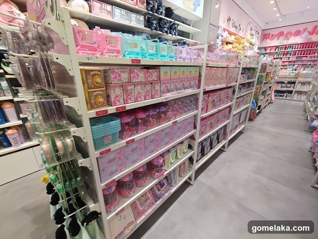 Interior of a toy and merchandise store