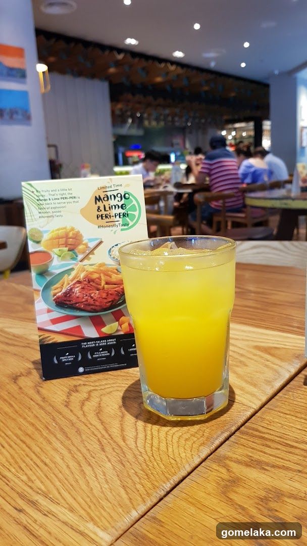 Restaurant Interior with Drink and Menu Card