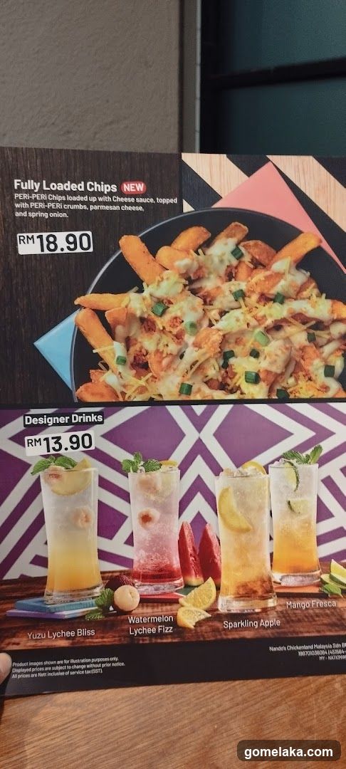 Nando's Menu Section