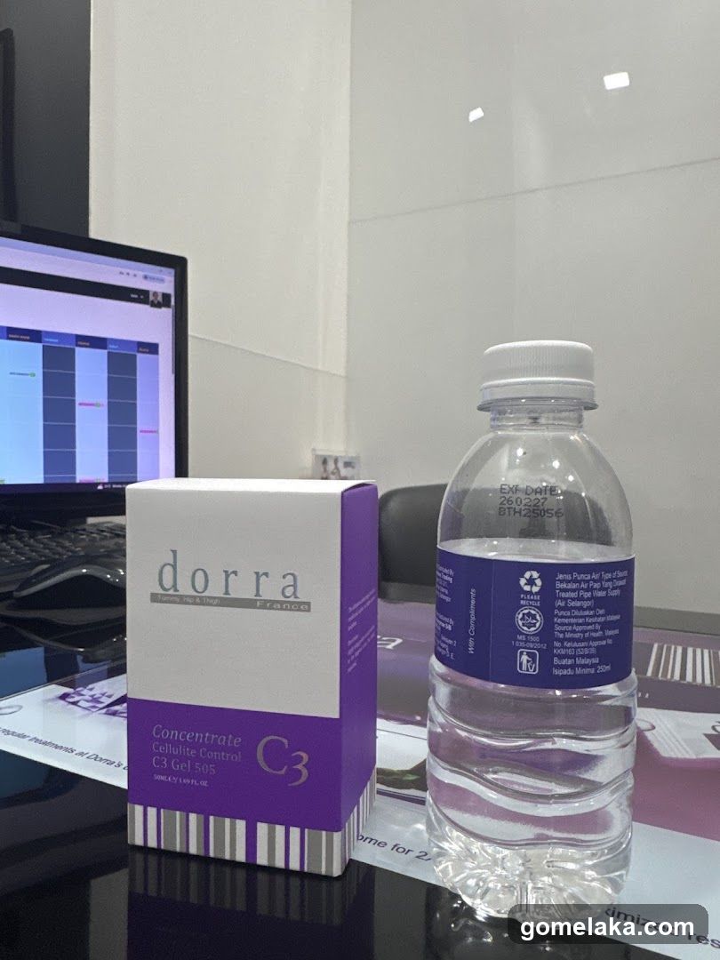 Office Interior with Product and Water Bottle