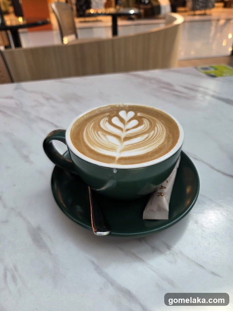 Coffee with latte art