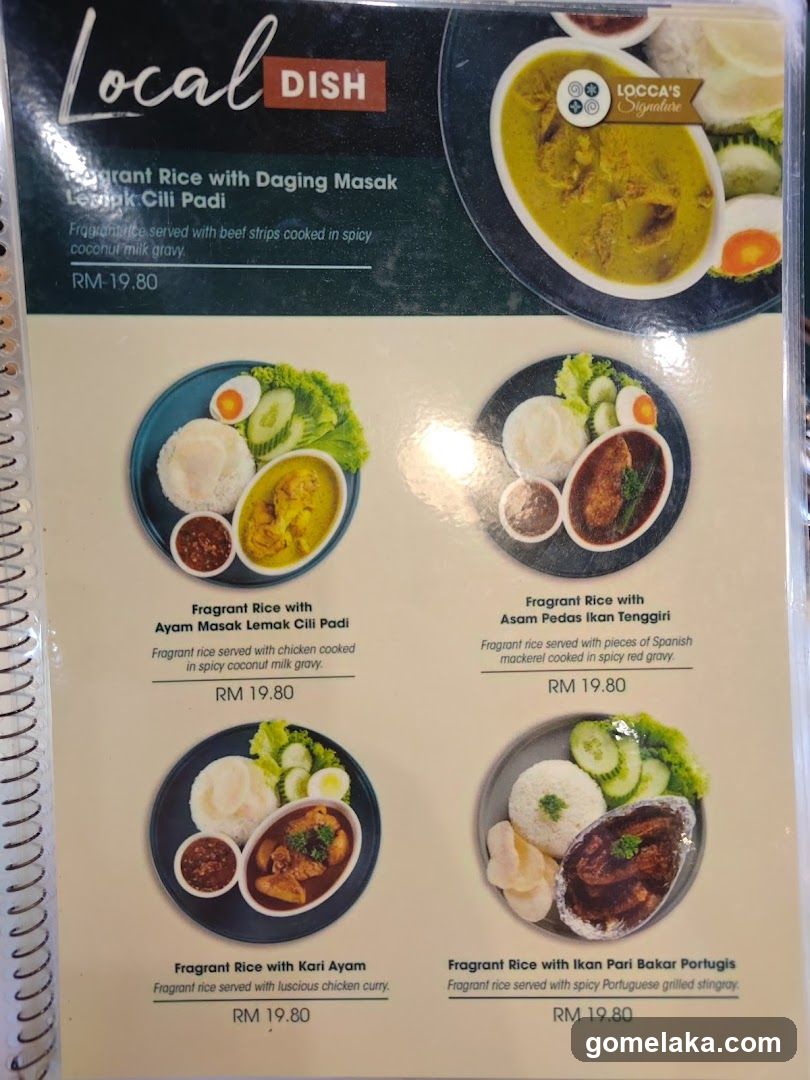 Local Dish Menu