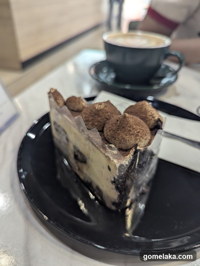 Café Interior with Dessert and Coffee