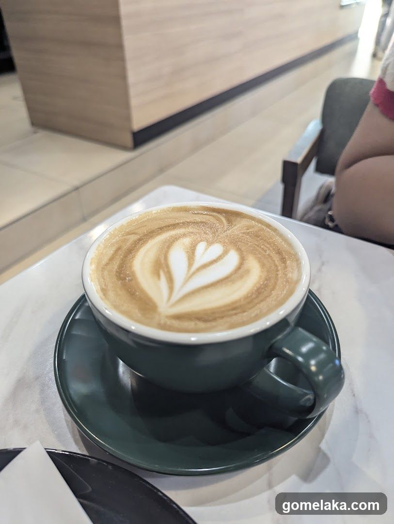 Coffee with latte art
